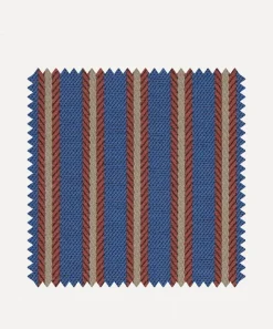 Liberty Interiors Furnishing Fabrics^Fabric Swatch - Twill Stripe in Lapis