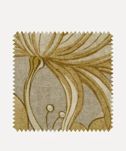 Liberty Fabrics Furnishing Fabrics^Fabric Swatch - Wilde Lotus in Fennel