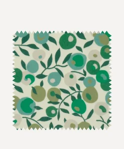 Liberty Interiors Furnishing Fabrics^Fabric Swatch - Wiltshire Blossom Wellington Velvet in Jade