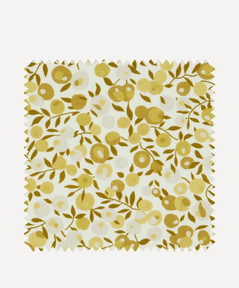 Liberty Interiors Furnishing Fabrics^Fabric Swatch - Wiltshire Blossom Cotton in Yarrow