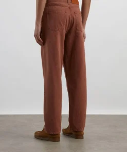Séfr Jeans^Faded Red Wide Cut Jeans