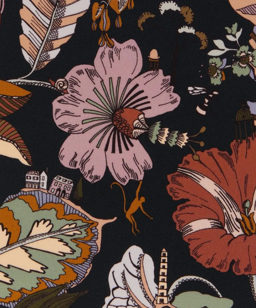 Liberty Fabrics Classic Silks|Crepe De Chine^Fantasy Land Crepe de Chine