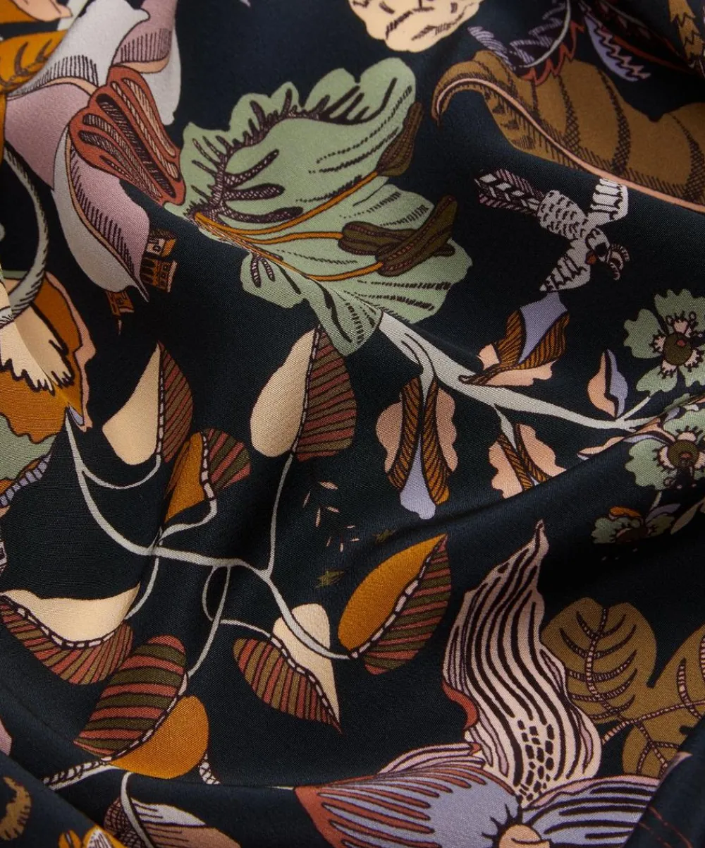 Liberty Fabrics Classic Silks|Crepe De Chine^Fantasy Land Crepe de Chine