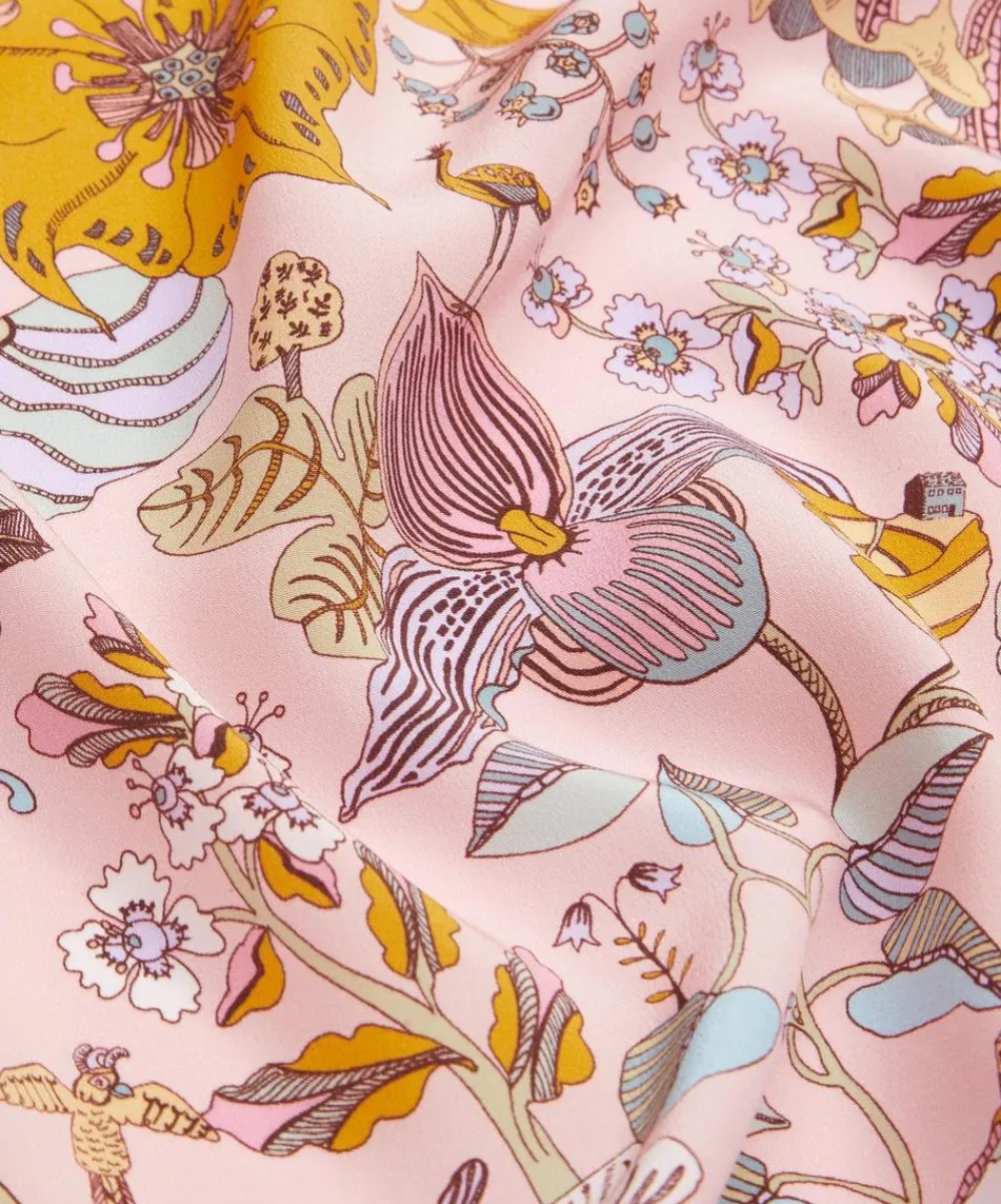 Liberty Fabrics Classic Silks|Crepe De Chine^Fantasy Land Crepe de Chine