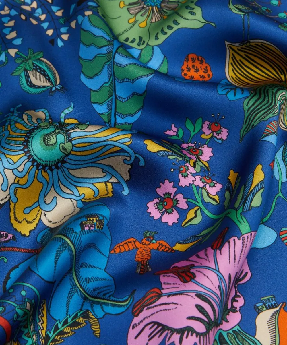 Liberty Fabrics Classic Silks|Silk Satin^Fantasy Land Silk Satin
