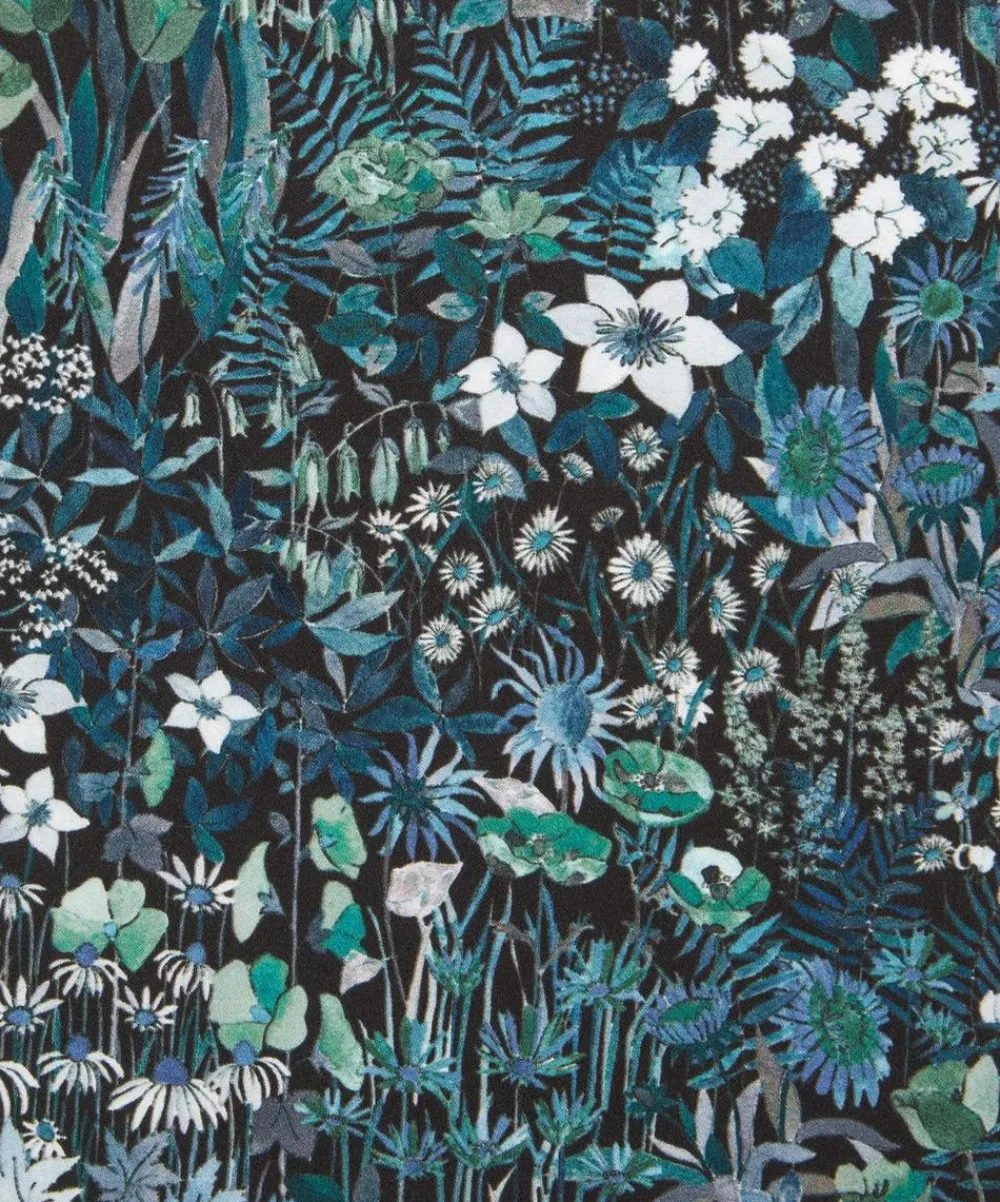 Liberty Fabrics Classic Silks|Silk Satin^Faria Flowers Small Silk Satin