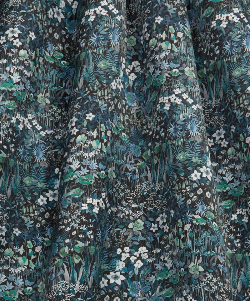 Liberty Fabrics Classic Silks|Silk Satin^Faria Flowers Small Silk Satin