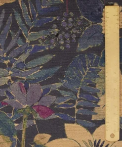 Liberty Interiors Furnishing Fabrics^Faria Flowers Vintage Velvet in Dragonfly