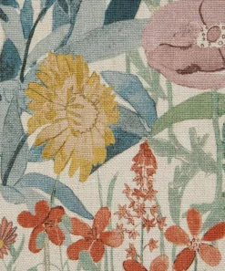 Liberty Interiors Furnishing Fabrics^Faria Flowers Wycombe Linen in Lichen