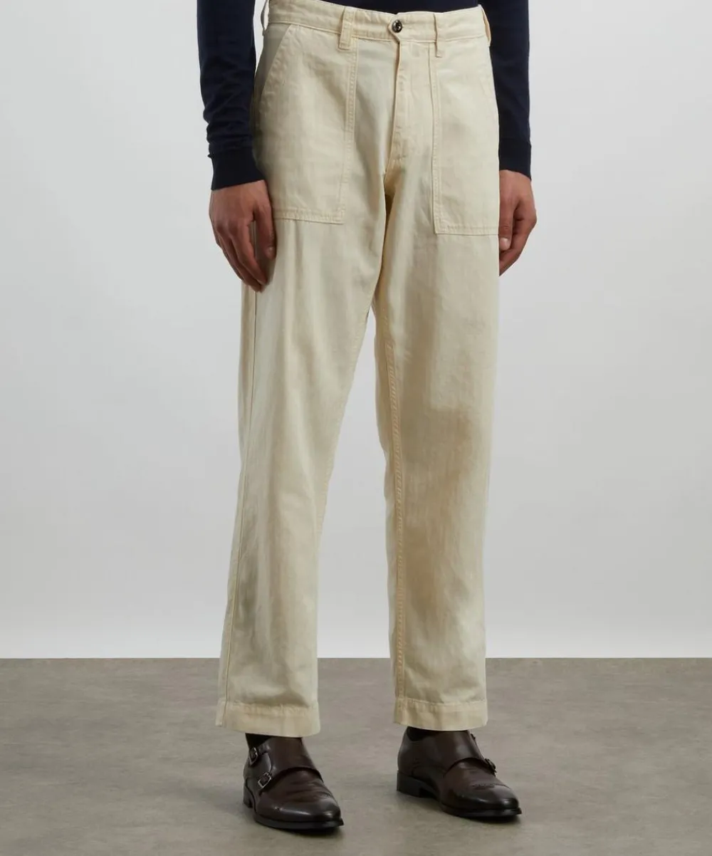 Drakes Trousers^Fatigue Trousers
