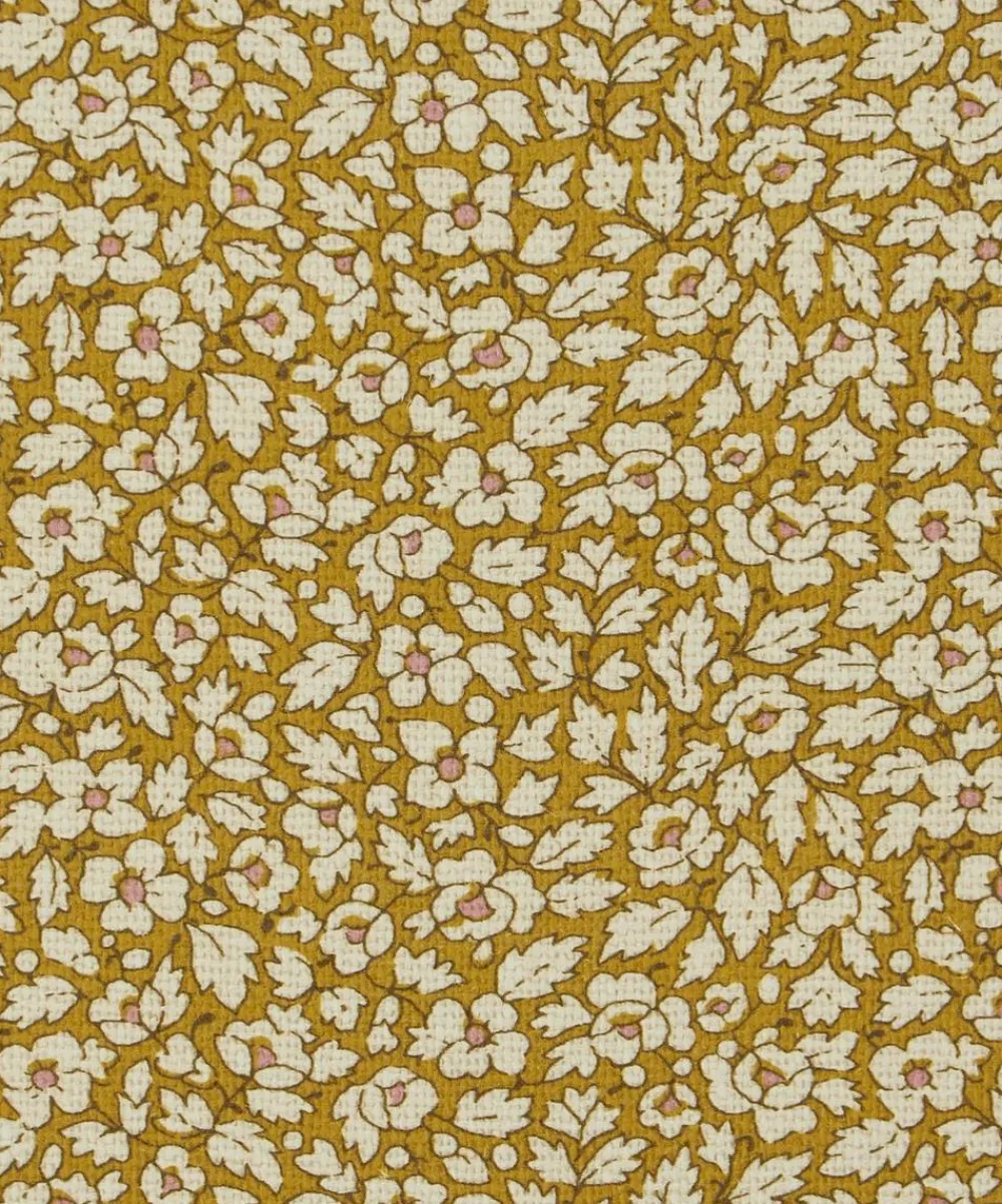 Liberty Interiors Furnishing Fabrics^Feather Petals Linen in Fennel