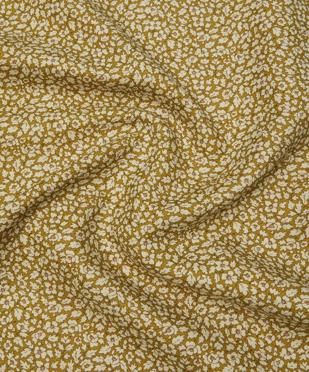 Liberty Interiors Furnishing Fabrics^Feather Petals Linen in Fennel