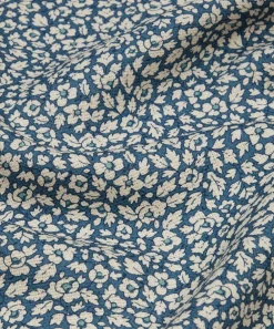 Liberty Interiors Furnishing Fabrics^Feather Petals Linen in Lapis