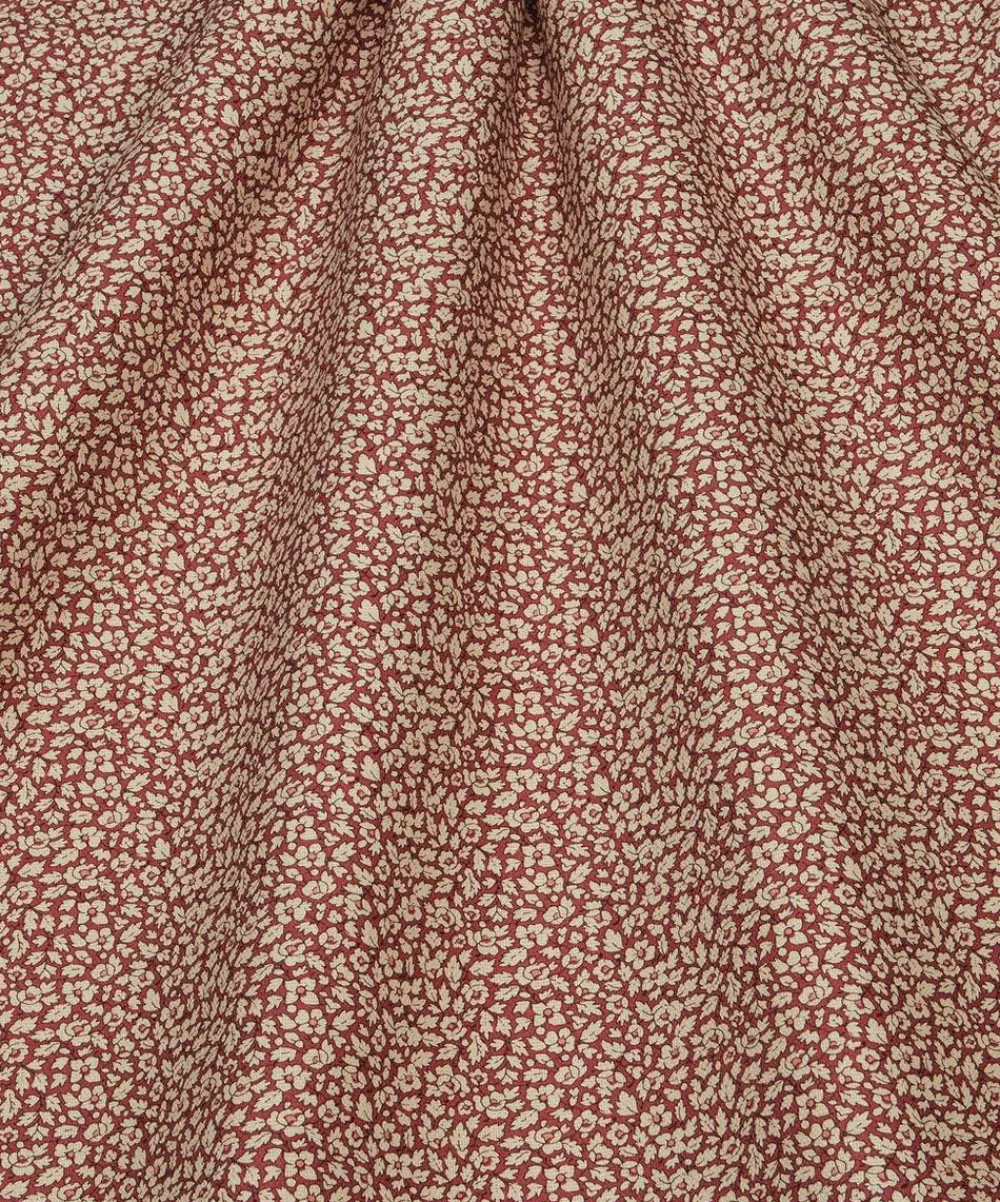 Liberty Interiors Furnishing Fabrics^Feather Petals Linen in Red Lac