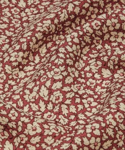 Liberty Interiors Furnishing Fabrics^Feather Petals Linen in Red Lac