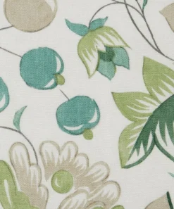Liberty Interiors Furnishing Fabrics^Feather Trail Linen in Jade
