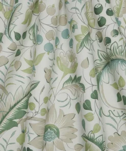 Liberty Interiors Furnishing Fabrics^Feather Trail Linen in Jade