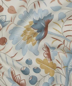 Liberty Interiors Furnishing Fabrics^Feather Trail Linen in Lapis