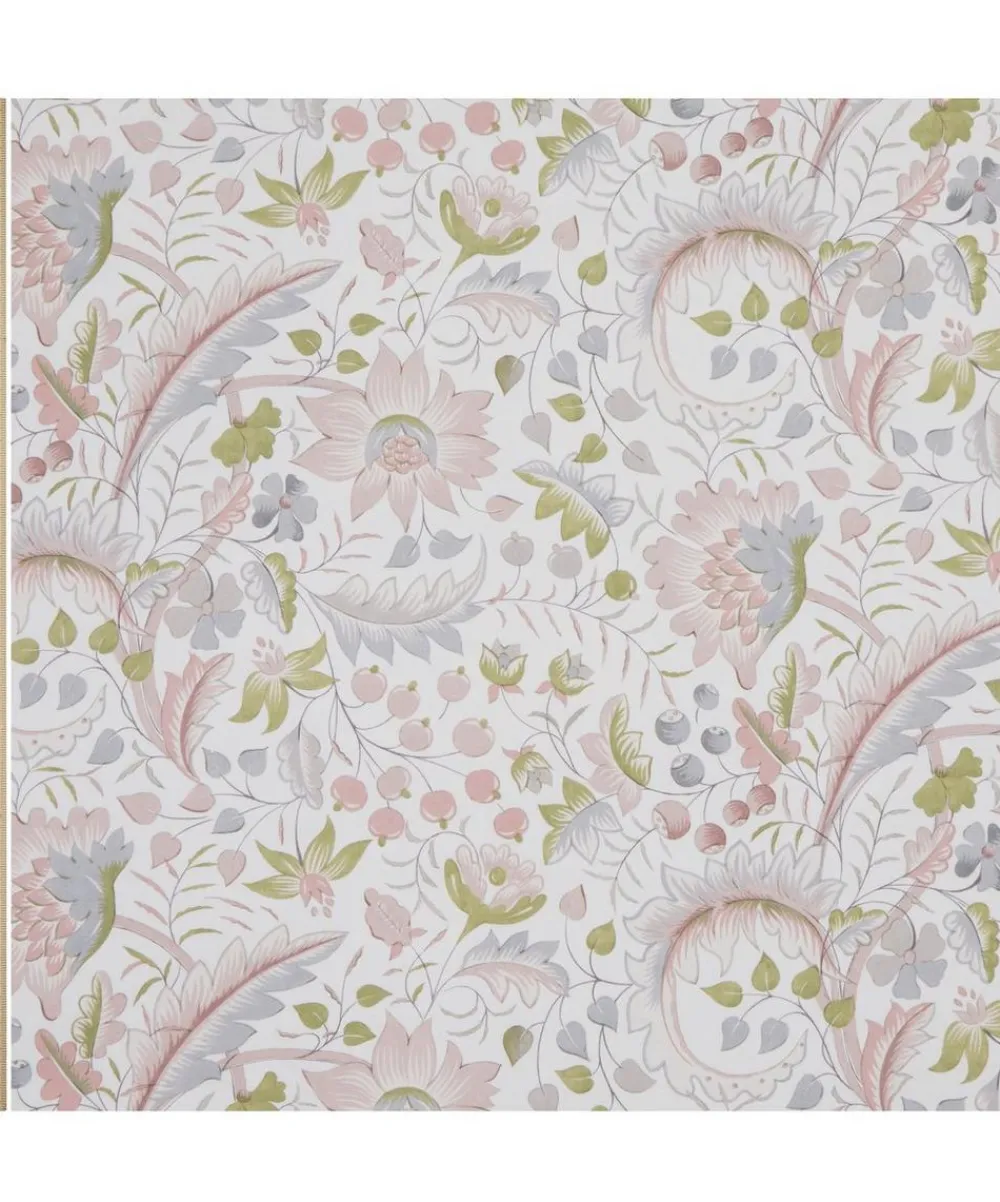 Liberty Interiors Furnishing Fabrics^Feather Trail Linen in Lichen