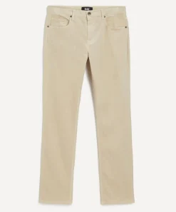 Paige Jeans^Federal Slim Straight Corduroy Jeans in Ivory Cream