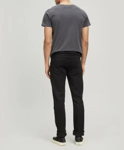 Paige Jeans^Federal Slim Straight Fit Black Shadow Jeans