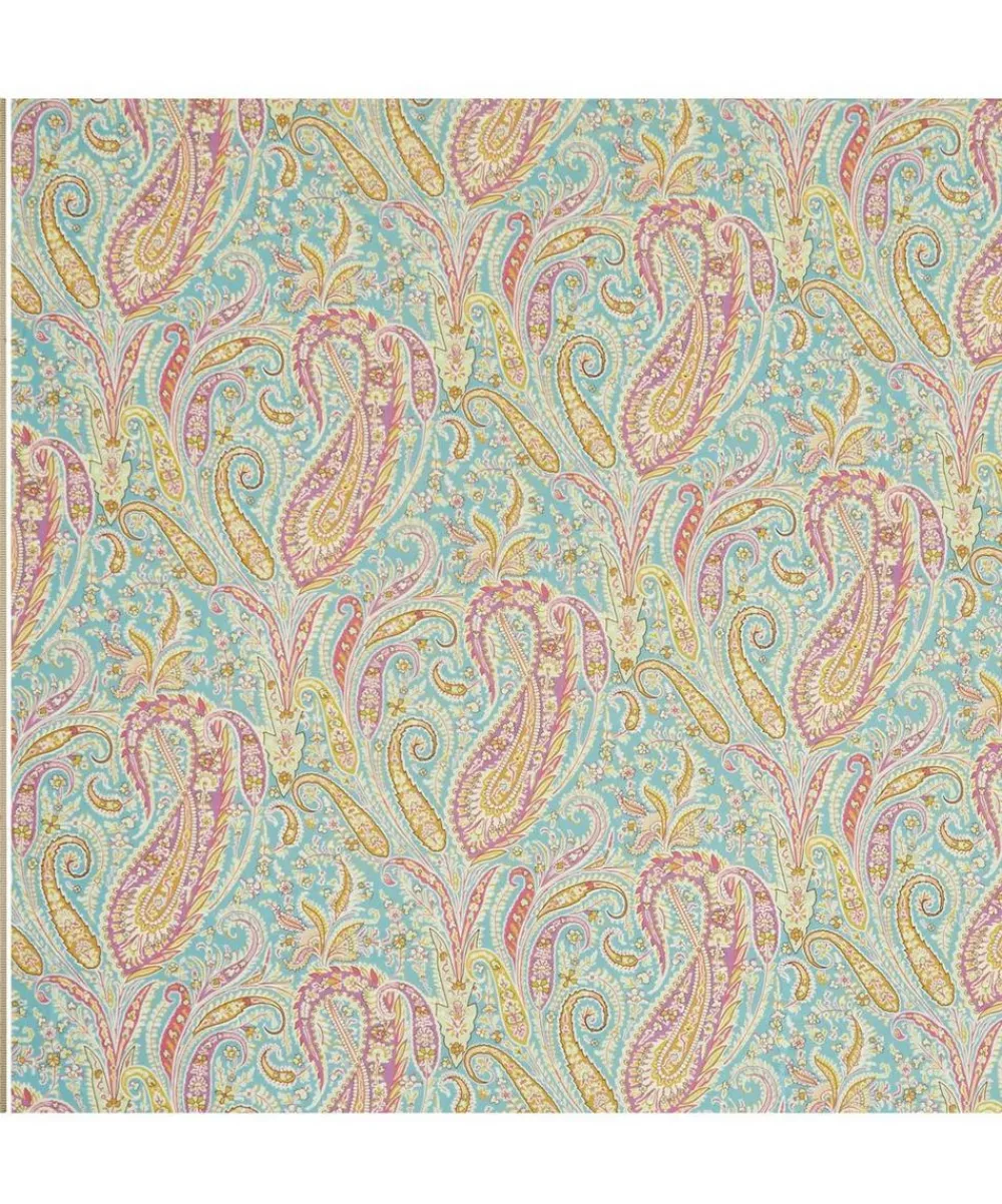 Liberty Interiors Furnishing Fabrics^Felix Raison Cotton Velvet in Jade