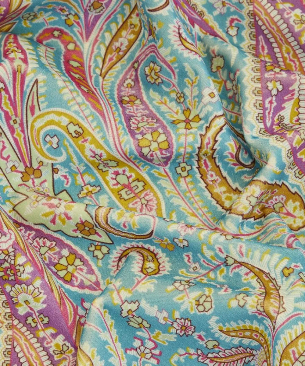 Liberty Interiors Furnishing Fabrics^Felix Raison Cotton Velvet in Jade