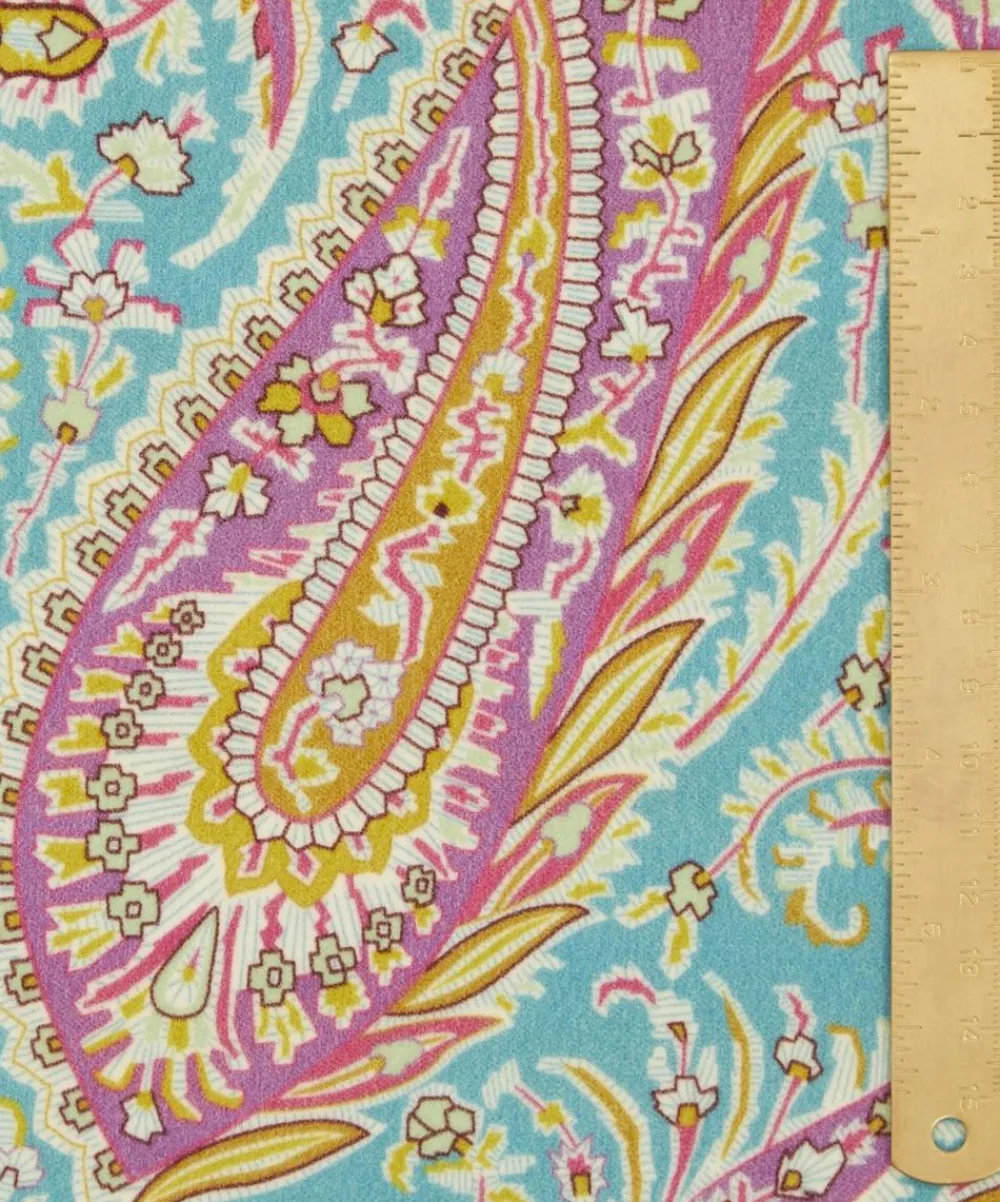 Liberty Interiors Furnishing Fabrics^Felix Raison Cotton Velvet in Jade