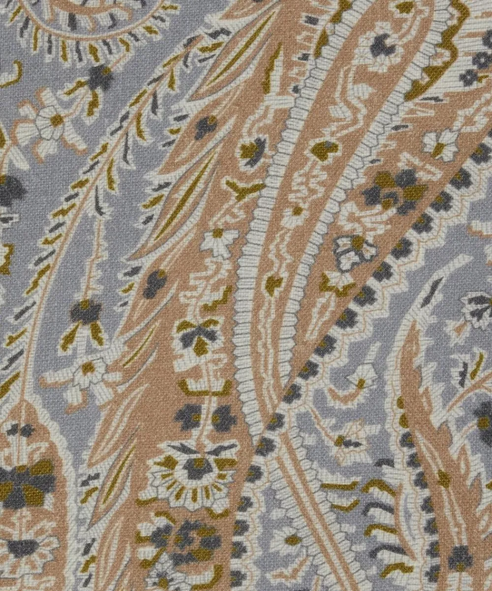 Liberty Interiors Furnishing Fabrics^Felix Raison Cotton Velvet in Pewter