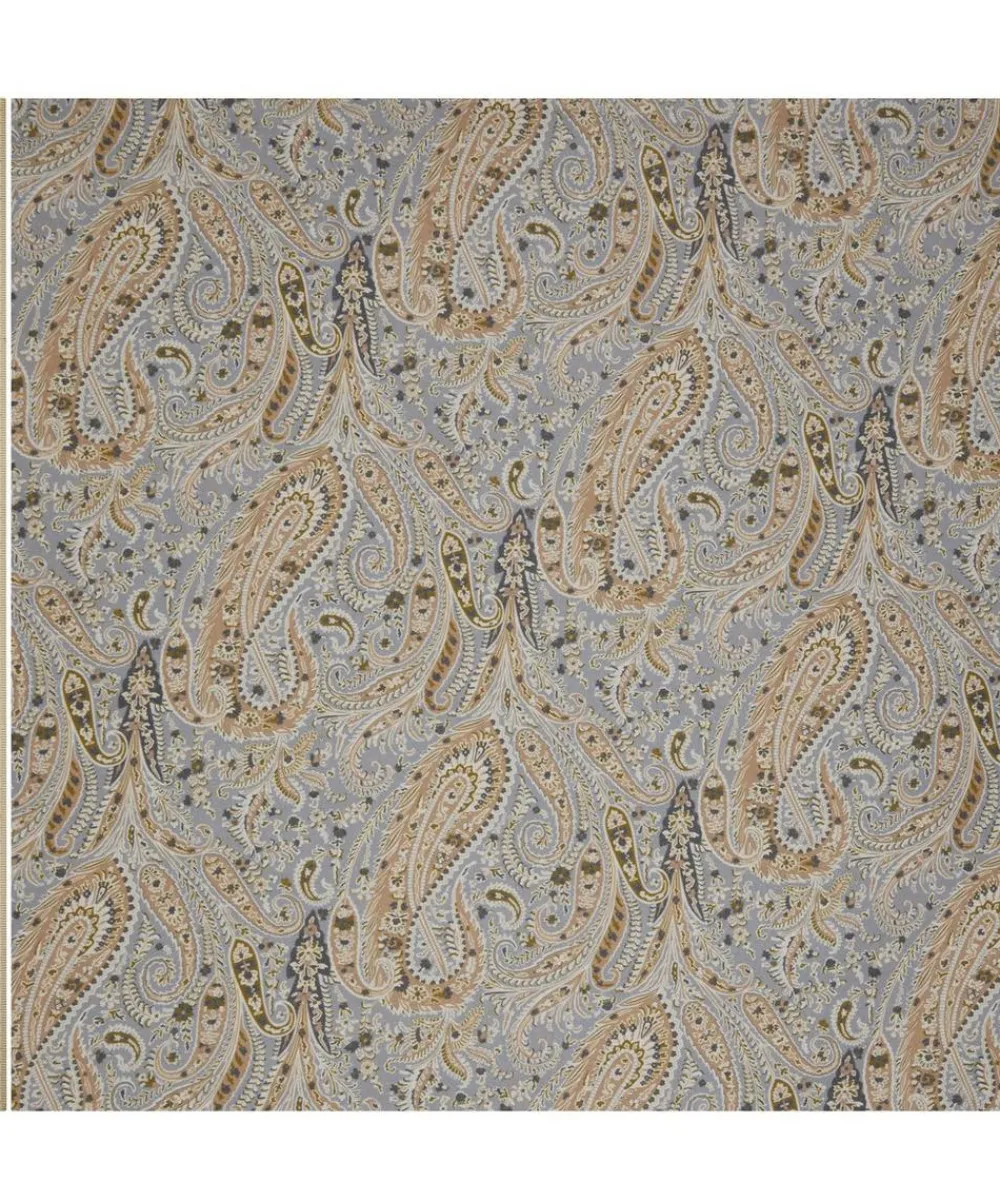Liberty Interiors Furnishing Fabrics^Felix Raison Cotton Velvet in Pewter