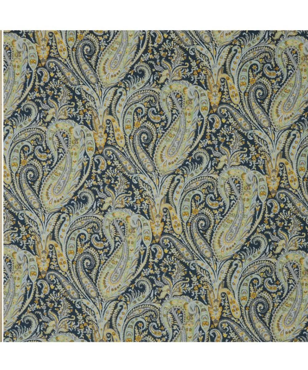 Liberty Interiors Furnishing Fabrics^Felix Raison Emberton Linen in Lichen Bright