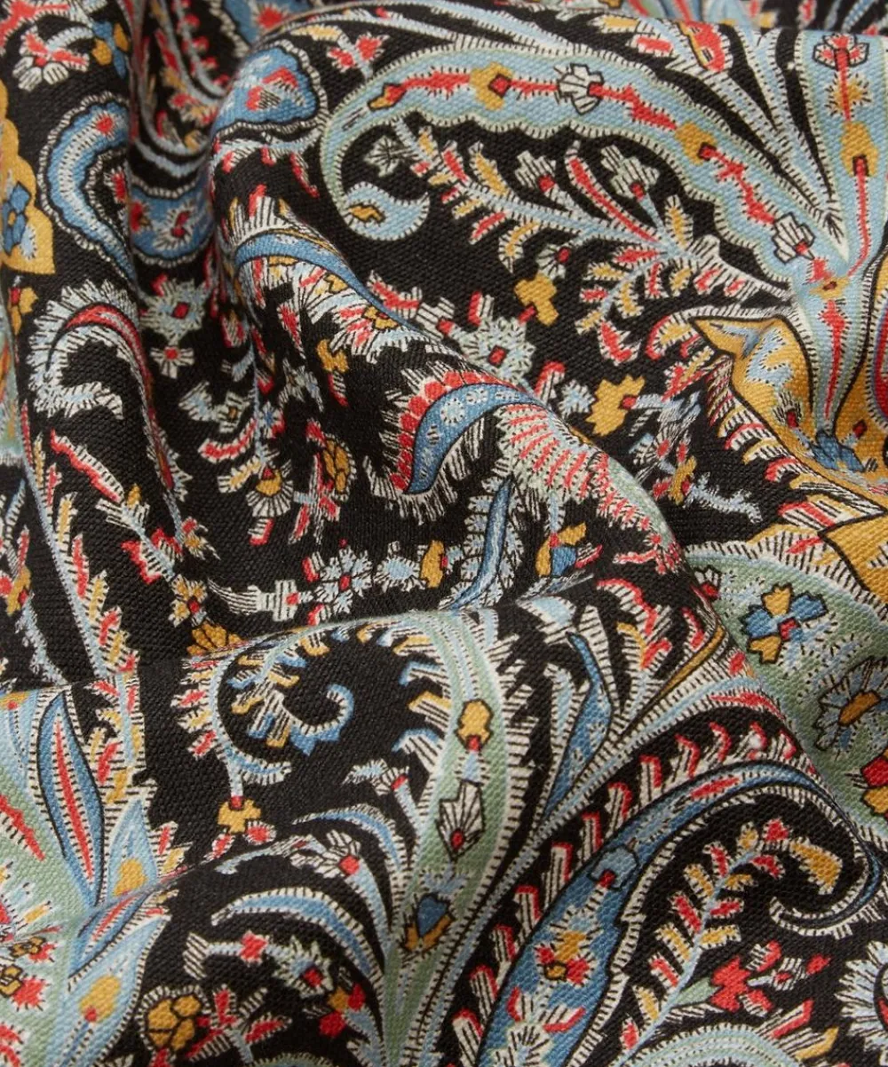 Liberty Interiors Furnishing Fabrics^Felix Raison Emberton Linen in Lichen Dark