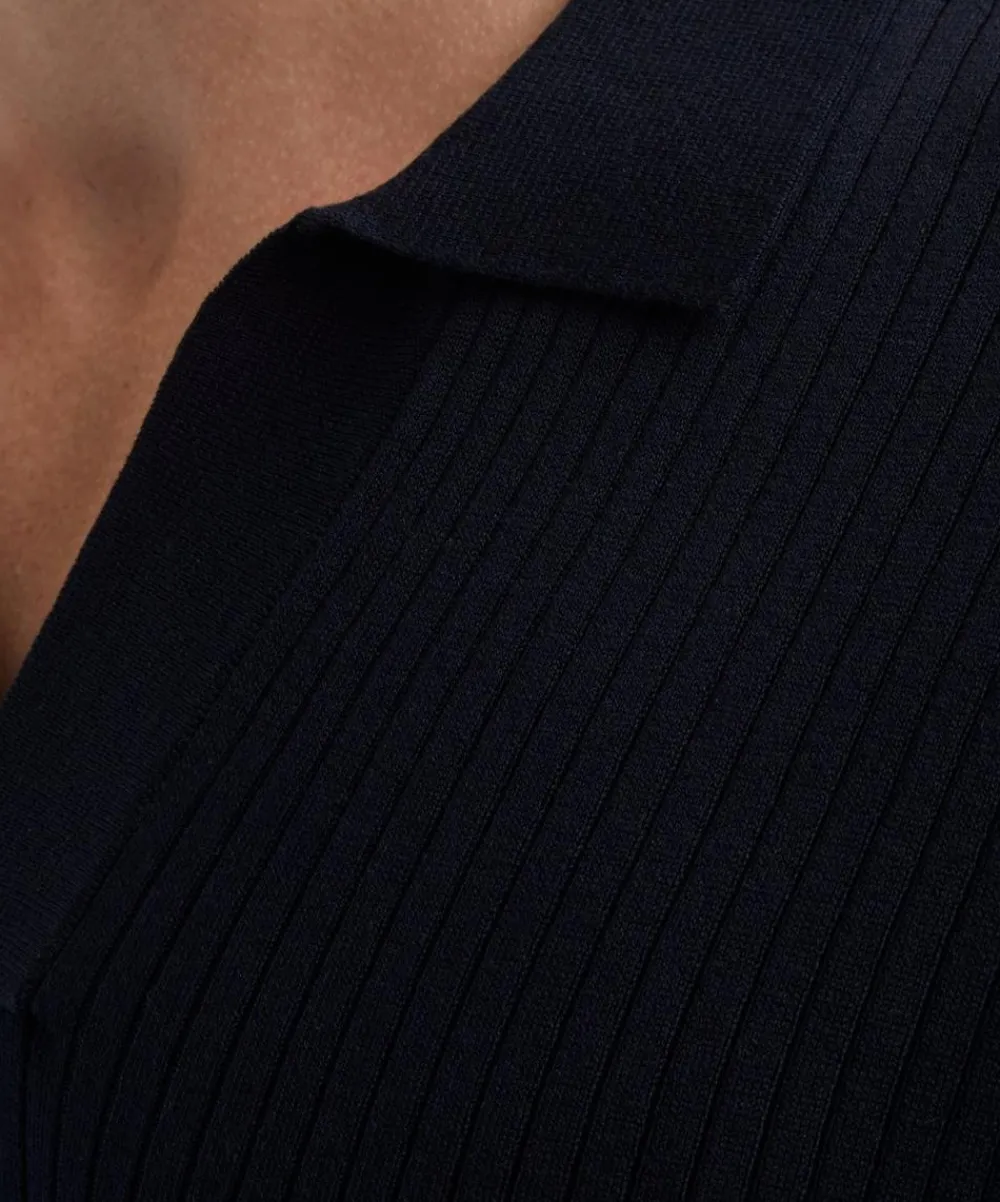 Sunspel Tops^Fine Rib Polo Shirt