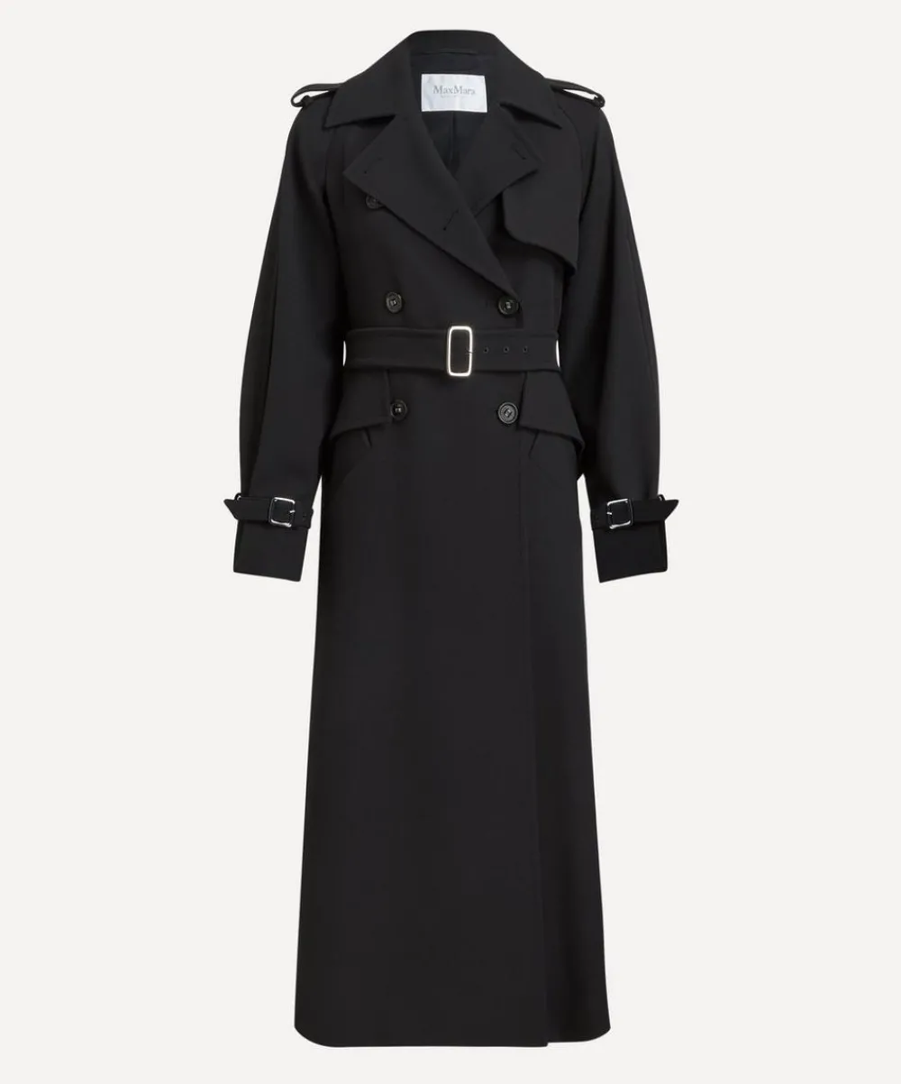 Max Mara Coats & Jackets^Flavio Long Sablé Trench Coat