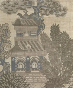 Liberty Interiors Wallpaper|Wallpaper^Floating Palace in Pewter