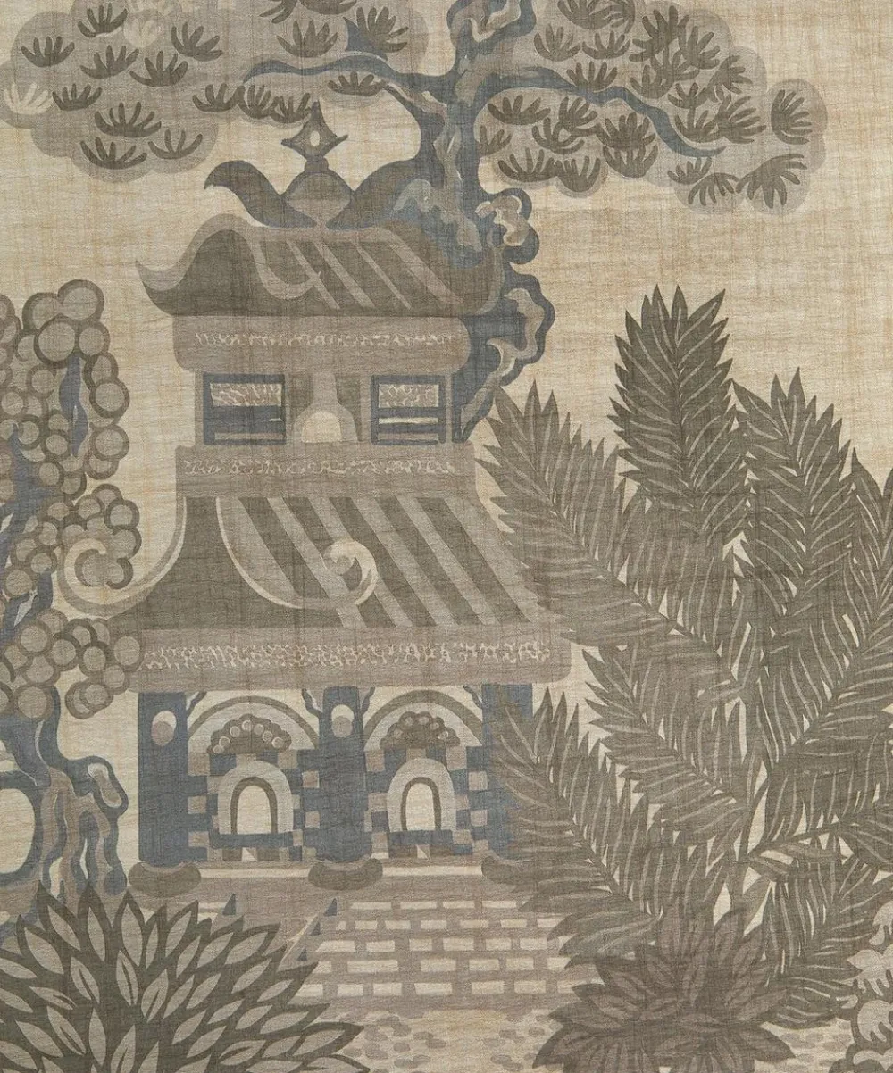Liberty Interiors Wallpaper|Wallpaper^Floating Palace in Pewter