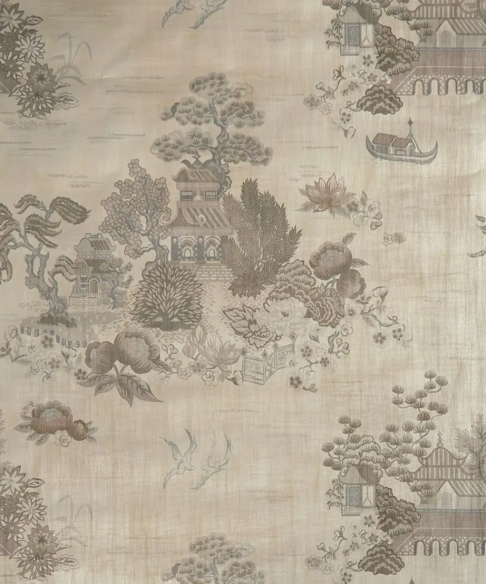 Liberty Interiors Wallpaper|Wallpaper^Floating Palace in Pewter