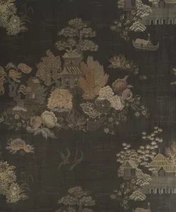 Liberty Interiors Wallpaper|Furnishing Fabrics^Floating Palace in Twill Grey