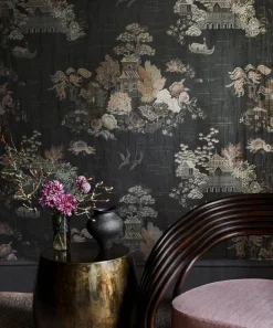Liberty Interiors Wallpaper|Furnishing Fabrics^Floating Palace in Twill Grey
