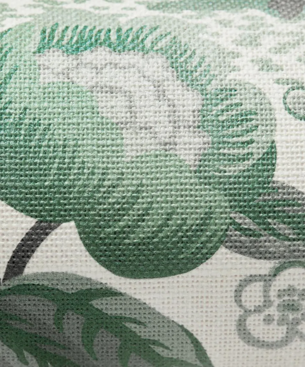 Liberty Interiors Wallpaper|Wallpaper^Floating Palace Linen Wallpaper in Jade