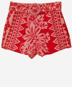FARM Rio Trousers & Shorts^Flora Tapestry Red Shorts