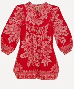 FARM Rio Dresses^Flora Tapestry Tapestry Red Mini-Dress