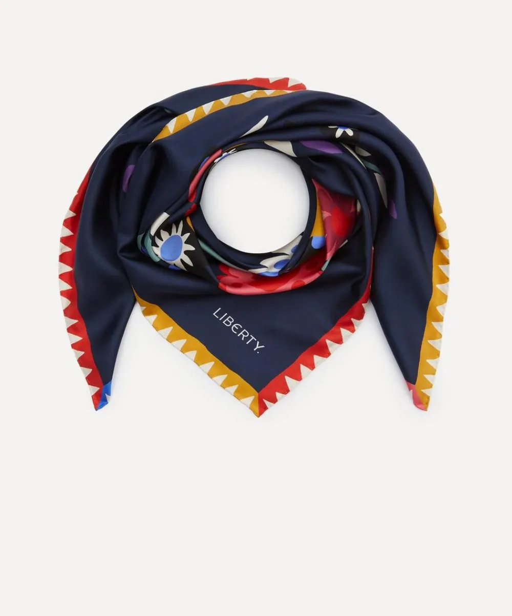 Liberty Scarves^Floral Ballet 90X90 Silk Scarf