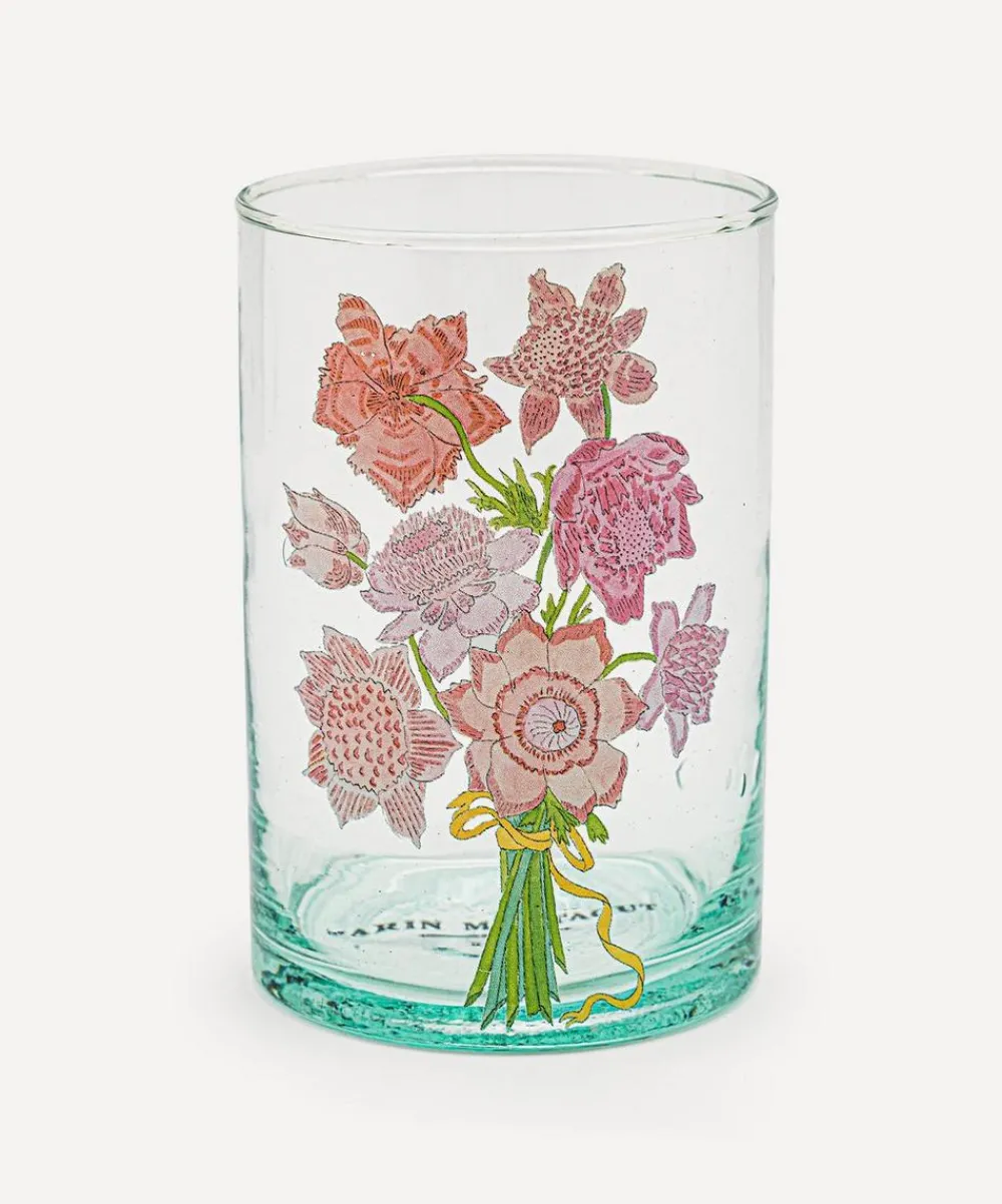 Marin Montagut Glass & Drinksware^Floral Bouquet Glass
