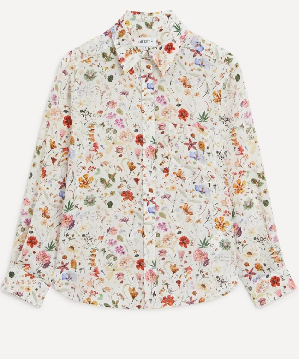 Liberty Tops^Floral Eve Relaxed Silk Shirt