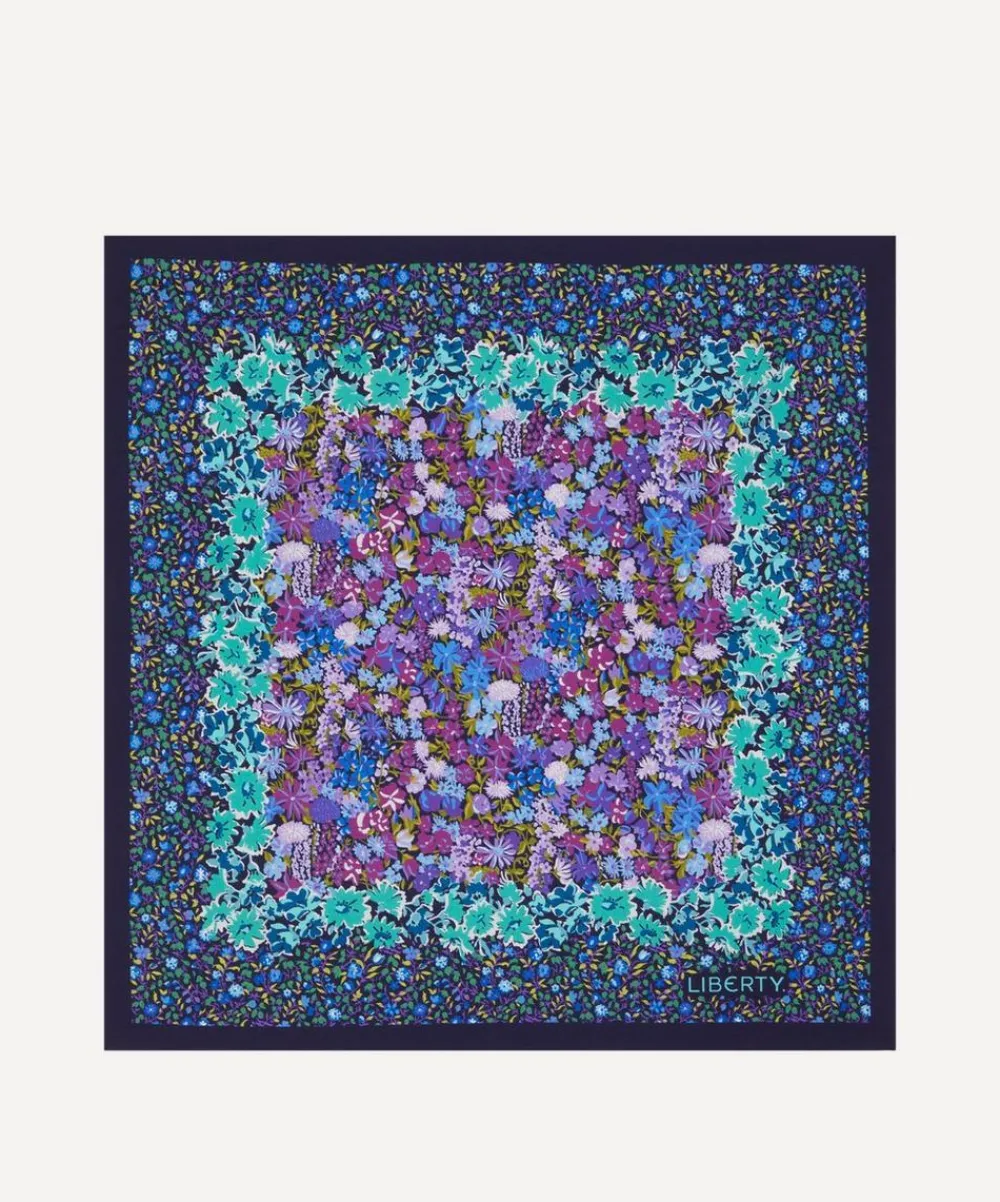 Liberty Scarves^Floral Medley 45 x 45 Silk Neckerchief