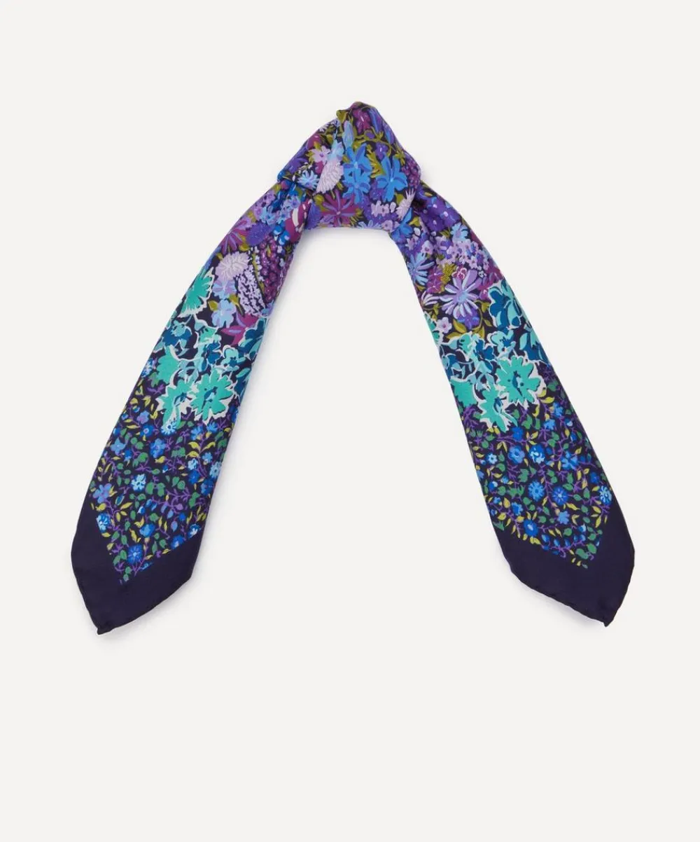 Liberty Scarves^Floral Medley 45 x 45 Silk Neckerchief