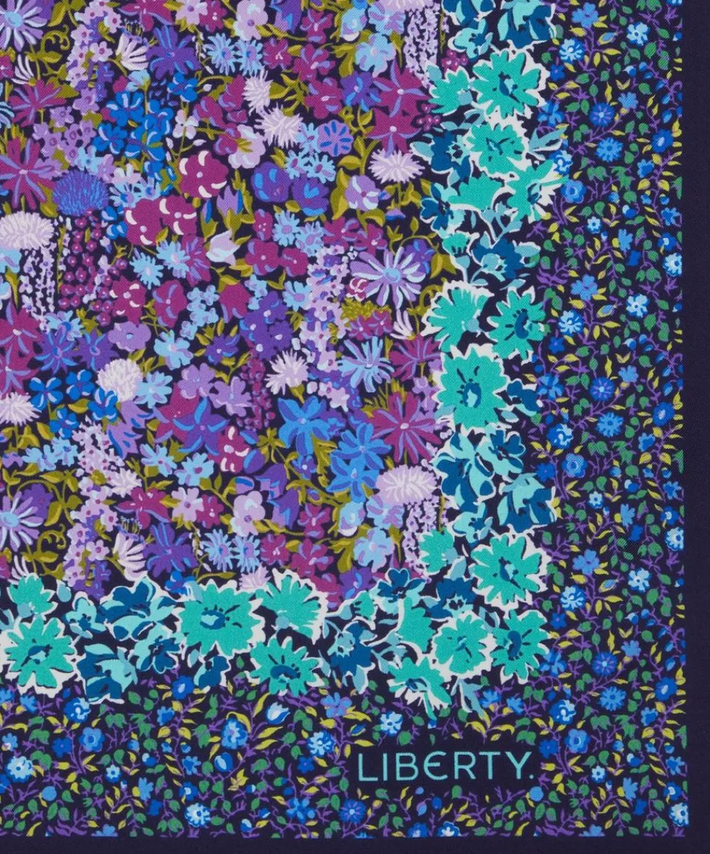 Liberty Scarves^Floral Medley 45 x 45 Silk Neckerchief