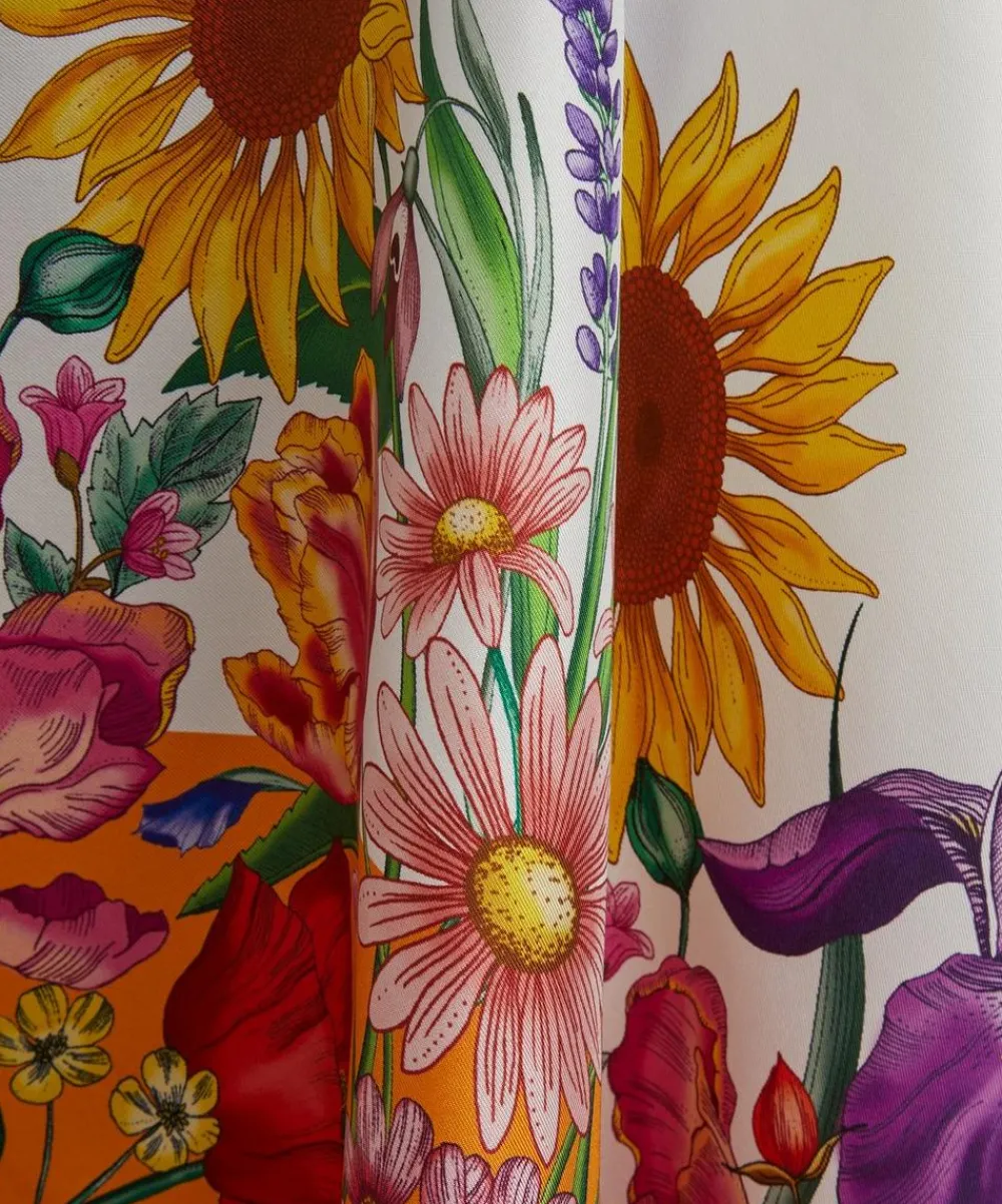 Liberty Scarves^Floral Muse 130x130 Silk Cape
