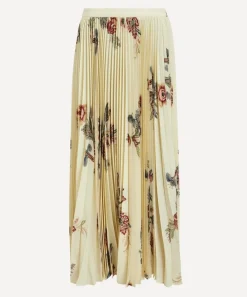 Etro Skirts^Floral Pleated Sable Midi Skirt